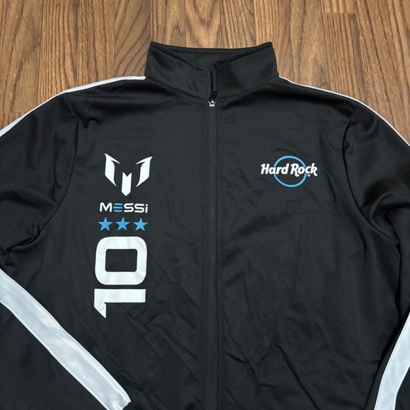Messi X * Hardrock Edition Full Zip Up Track Jacket * Size Large - Picture 7 of 10